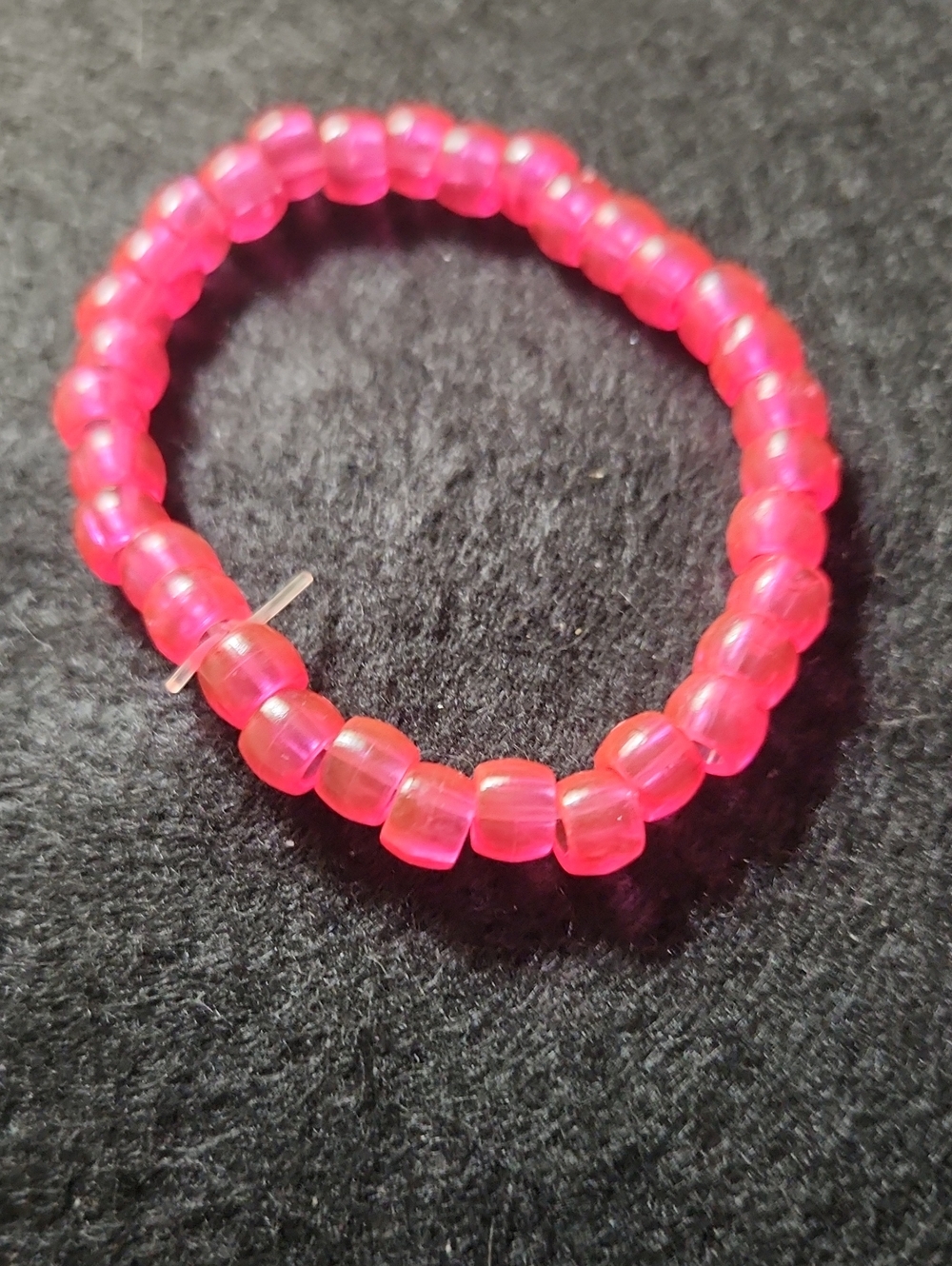 Pink Beaded Stretch Bracelet - Women's Jewelry